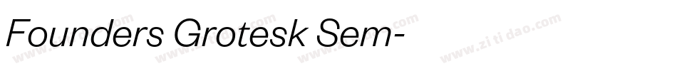 Founders Grotesk Sem字体转换